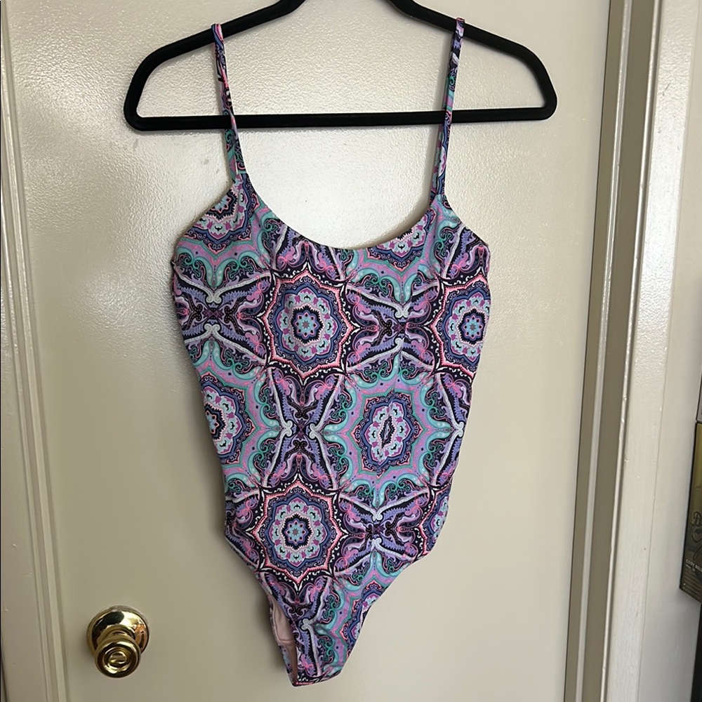 Victoria's Secret Pink and Purple One Piece Swimsuit